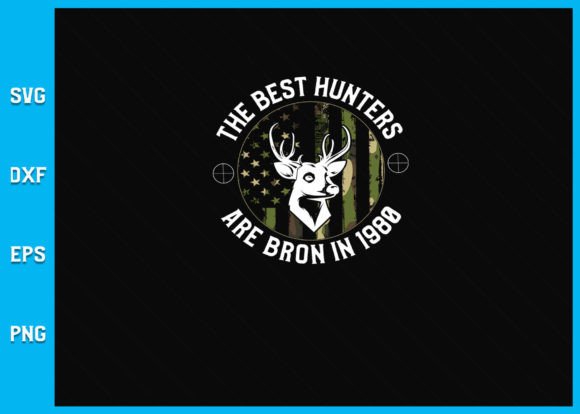 1980 41st Birthday Hunting Graphics for Crafts