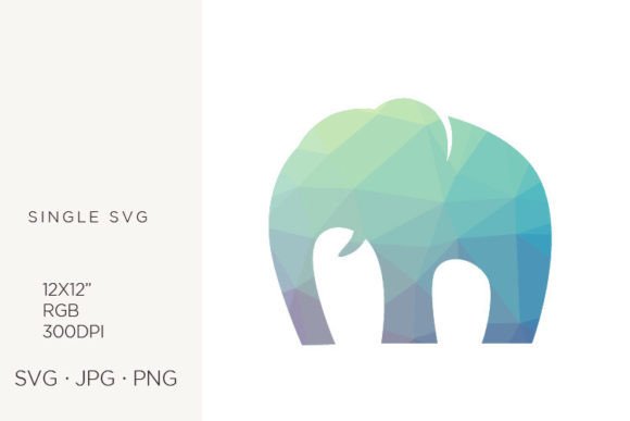 Abstract Elephant, Vector: Clean Icons & Graphics for Handmade Brands
