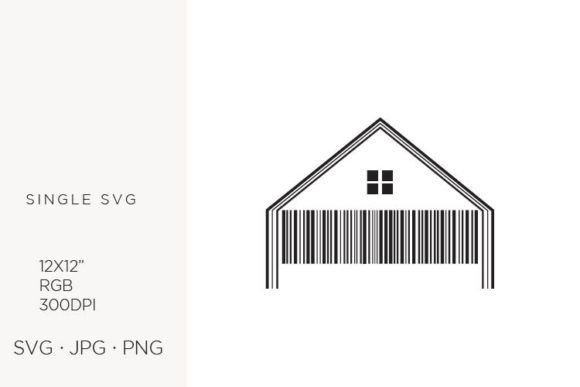 Barcode House Vector Graphics & Icons