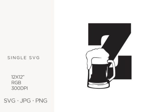Big Glass of Beer, Letter: Graphics & Icons for Craft & Brand Projects
