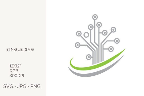 Digital Tree, Green Technology Graphics & Icons