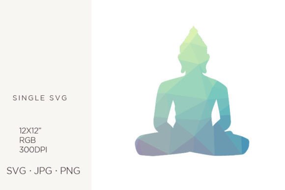 Geometric Abstract Pattern, Buddha Graphics & Icons