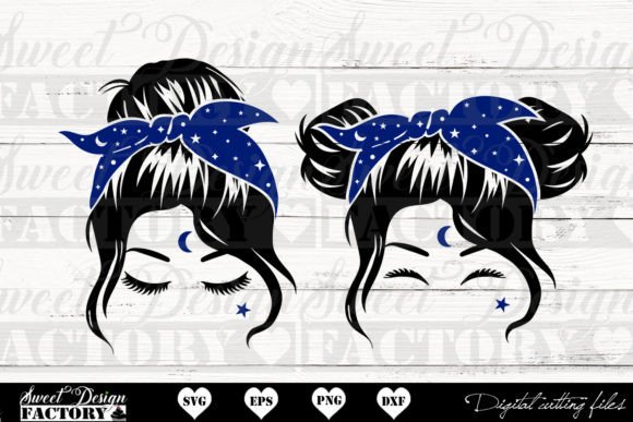 Messy Bun SVG, Magic Mama SVG: Graphics for Crafts & Branding