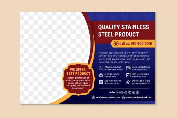 Quality Stainless Horizontal Flyer: Graphics & Print Templates